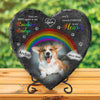 Custom Pet Memorial Stone With Photo Heart Shape Cat Dog Memorial Stone Pet Loss Gifts