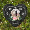 Dog Memorial Stone With Photo Heart Shape Cat Memorial Stone Pet Loss Gifts Cemetery Decorations for Pet Grave