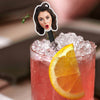 Custom Drink Stirrers with Face Wedding Drink Stirrers Birthday Party Drink Stirrers