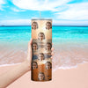 Custom Face Tumbler Cup Custom Photo Coffee Tumblers Custom 20oz Skinny Stainless Steel Tumblers Christmas Gift