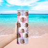 Custom Face Tumbler Cup Custom Photo Coffee Tumblers Custom 20oz Skinny Stainless Steel Tumblers Christmas Gift