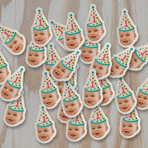 Face Confetti for Birthday Party Custom Photo Confetti Birthday Face Confetti Table Scatter Funny Confetti