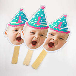 Face on a Stick for Birthday Party