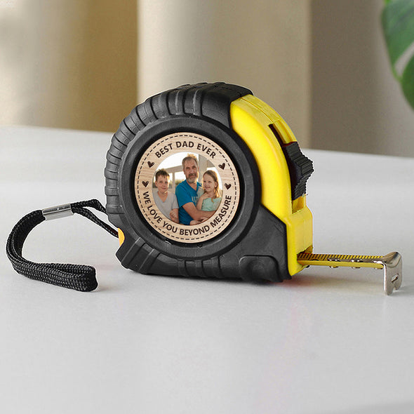 Fathers Day Gift Personalized Tape Measure with Photo Tool Gifts Woodworker Gifts for Dad