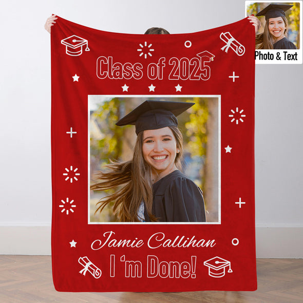 Graduation Blanket for Her Him Graduation Gifts Blanket High School College Graduation Gifts for Her/Him 2025