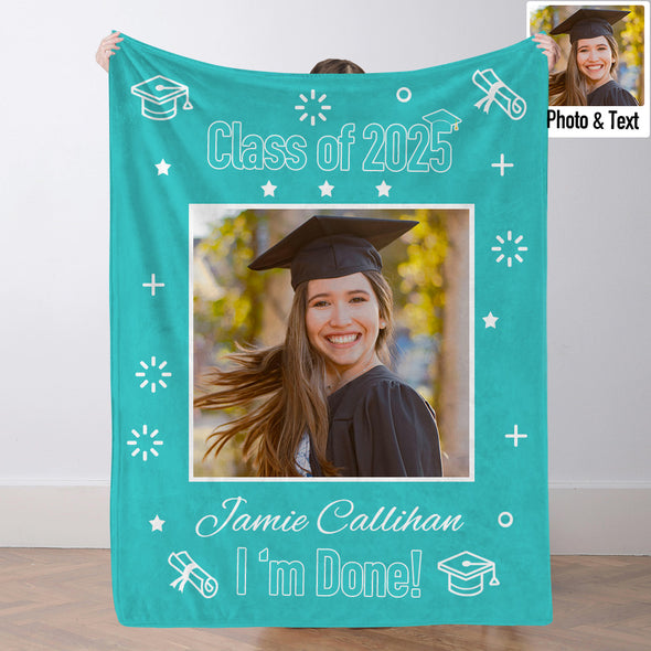 Graduation Blanket for Her Him Graduation Gifts Blanket High School College Graduation Gifts for Her/Him 2025