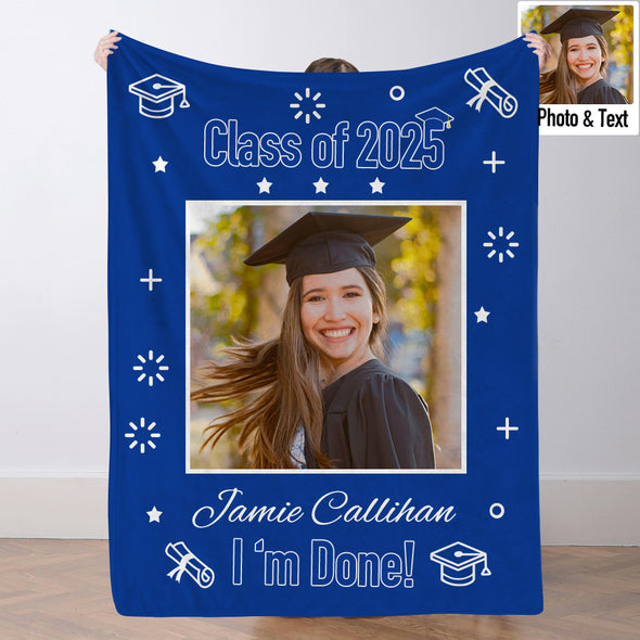 Graduation Blanket for Her Him Graduation Gifts Blanket High School College Graduation Gifts for Her/Him 2025
