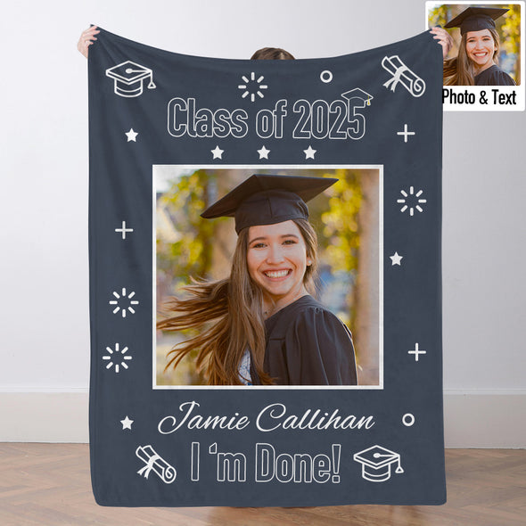 Graduation Blanket for Her Him Graduation Gifts Blanket High School College Graduation Gifts for Her/Him 2025