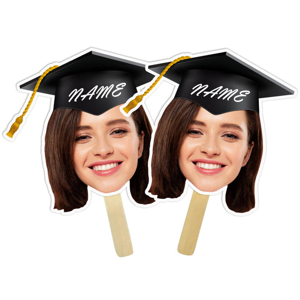 Custom Graduation Head Cutout Faces Head on a Stick Big Head Cutouts Graduation Party Gift