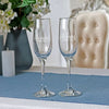 Personalized Wedding Glass Set of 2 Groom and Bride Champagne Flute Mr and Mrs Champagne Glasses Wedding Gifts