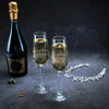 Personalized Wedding Glass Set of 2 Groom and Bride Champagne Flute Mr and Mrs Champagne Glasses Wedding Gifts