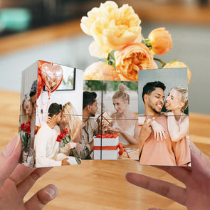 Custom Rotating Photo Cube Custom Folding Photo Cube Custom Infinity Photo Cube Christmas Gift