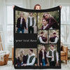 Custom Photo Blanket With Text Custom Blanket with Pictures Christmas Gift