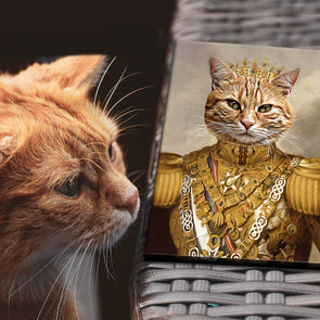 Personalized King Royal Pet Portrait Canvas Personalized Pet Canvas Print