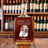 Custom Whiskey Bottle with Pet Photo Custom Whisky Decanter Christmas Gift For Pet Dad Gift for Pet Lover