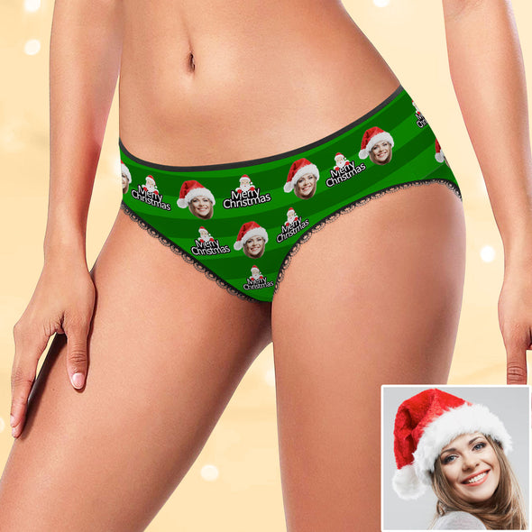 Custom Christmas Photo Panties Christmas Gift for Girlfriend