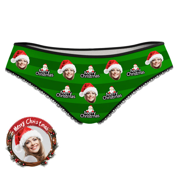 Custom Christmas Photo Panties Christmas Gift for Girlfriend