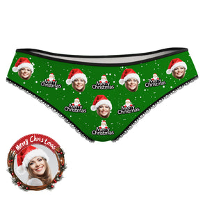 Custom Underwear Face Photo Panties Christmas Gift