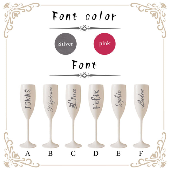 Personalized Champagne Flutes Set of 2 Groom and Bride Champagne Flute Engraved Wedding Flutes Wedding Gifts