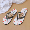 Personalized Face Flip Flops with Text For Man And Woman Summer Beach Slide Slipper