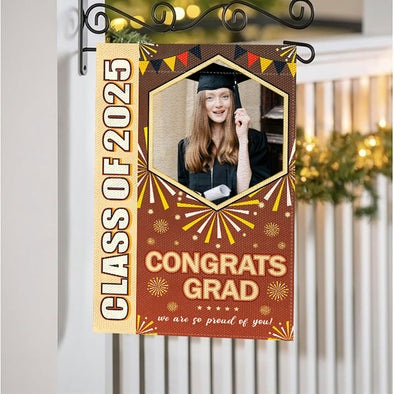 Customized Outdoor Graduate Flags Custom Class of 2025 Grad Senior Yard Sign Graduate Flags
