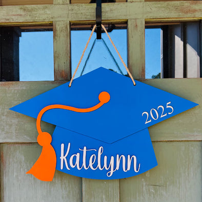 Personalized Graduation Sign Class of 2025 Front Door Decor High School Graduation Gift Graduate Gift