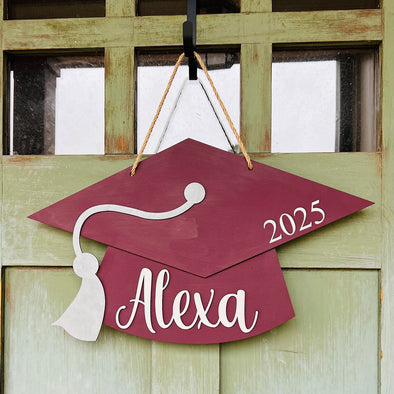 Personalized Graduation Sign Class of 2025 Front Door Decor High School Graduation Gift Graduate Gift