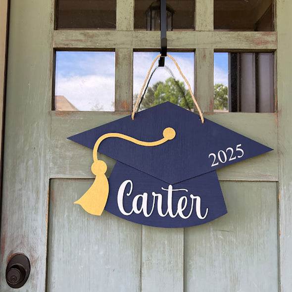 Personalized Graduation Sign Class of 2025 Front Door Decor High School Graduation Gift Graduate Gift