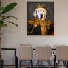 Personalized King Royal Pet Painting Canvas Custom Pet Canvas Print
