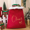 Custom Christmas Family Santa Bag with Name Personalized Large Santa Sack Stocking Sack with Name Christmas Gift Bag