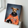 Personalized Pet Astronaut Portrait Canvas Custom Dog Cat Portrait Canvas Wall Art for Home Decor