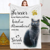 Personalized Pet Photo Blankets Custom Cat Dog Photo Blankets Pet Memorial Blanket