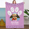 Personalized Pet Photo Blankets Custom Cat Dog Photo Blankets Pet Memorial Blanket Gift for Pet Lover