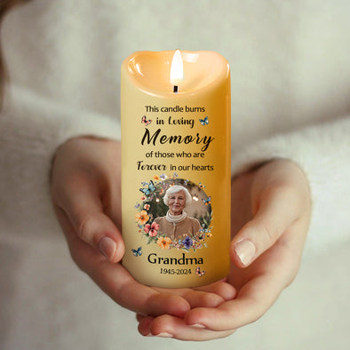 Personalized Photo 3D LED Candles for Loss of Loved One Bereavement Gift Idea Mothers Day Gift