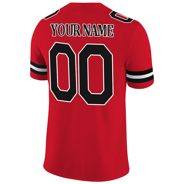 Personalized Red Football Jerseys Shirt for Men Women Custom Football Team Authentic Jerseys