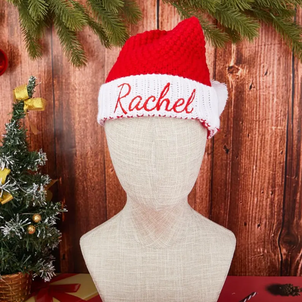 Custom Embroidered Christmas Season Hats Custom Christmas Party Hats Personalized Santa Hats with Name