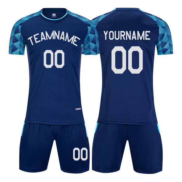 Personalized Soccer Jerseys for Men Women Kids Custom Soccer Shirt and Shorts with Name Number Logo