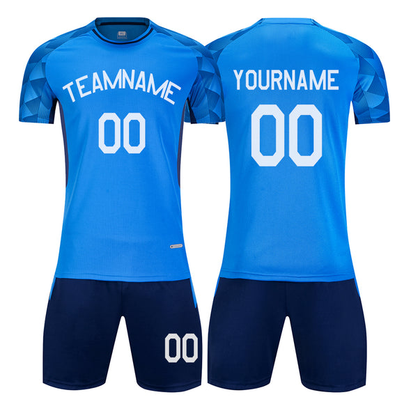 Personalized Soccer Jerseys for Men Women Kids Custom Soccer Shirt and Shorts with Name Number Logo