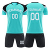 Personalized Soccer Uniform Set for Adult Kids Custom Soccer Shirt and Shorts with Name Number Logo