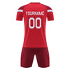 Personalized Soccer Uniform Set for Adult Kids Custom Soccer Shirt and Shorts with Name Number Logo