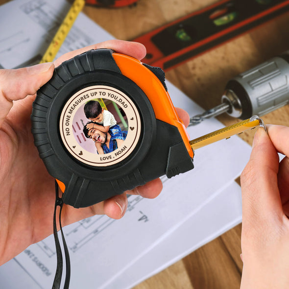 Fathers Day Gift Personalized Tape Measure with Picture Tool Gifts Woodworker Gifts Carpenter Gifts for Dad
