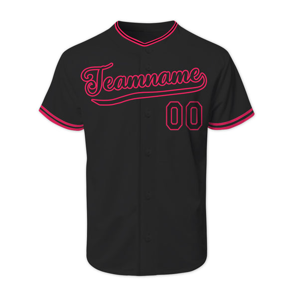 Custom Black Authentic Baseball Jerseys Customized Varsity Baseball Sports Uniform for Adult Kids