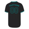 Adult Kids Personalized Black Baseball Jerseys with Name Logo