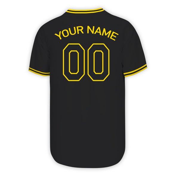 Personalized Your Own Black Baseball Jerseys Adult Kids Custom Baseball Team Sport Uniforms