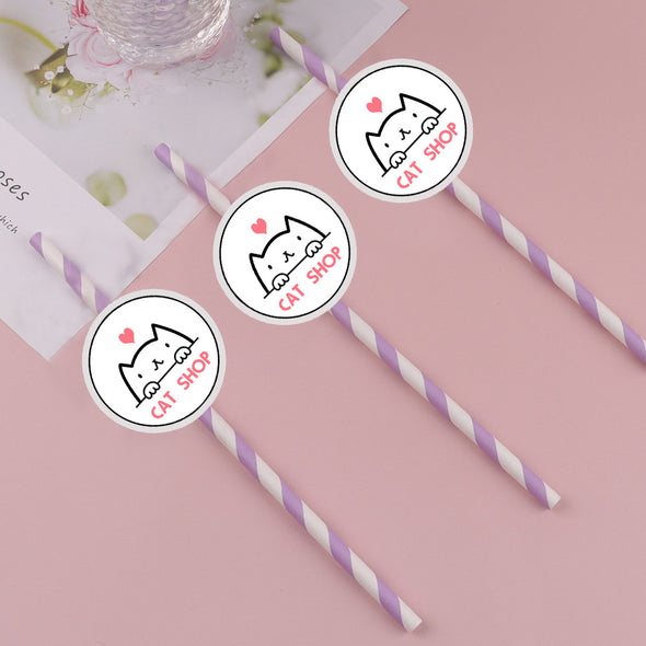 Custom Logo Straws Personalized Company Straws Business Branding Straws Custom Face Drinking Straws