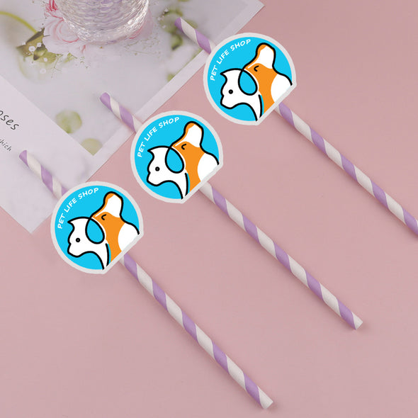 Custom Logo Straws Personalized Company Straws Business Branding Straws Custom Face Drinking Straws