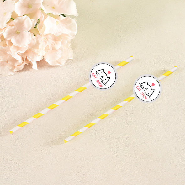 Custom Logo Straws Personalized Company Straws Business Branding Straws Custom Face Drinking Straws