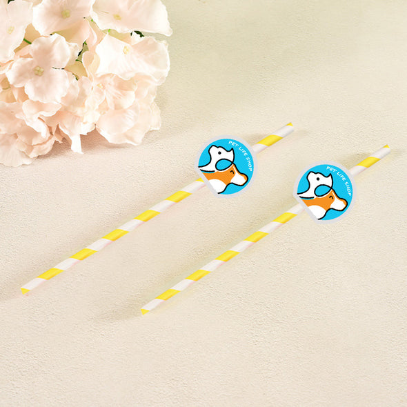 Custom Logo Straws Personalized Company Straws Business Branding Straws Custom Face Drinking Straws