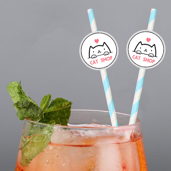 Custom Logo Straws Personalized Company Straws Business Branding Straws Custom Face Drinking Straws