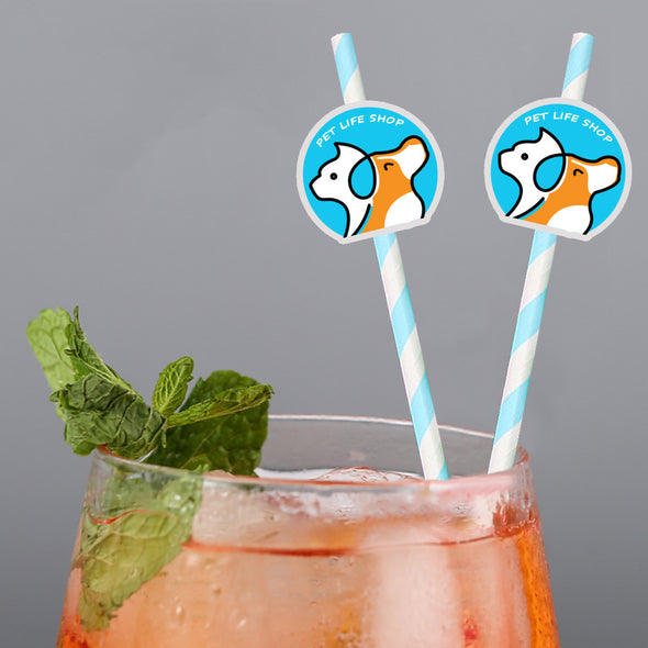 Custom Logo Straws Personalized Company Straws Business Branding Straws Custom Face Drinking Straws